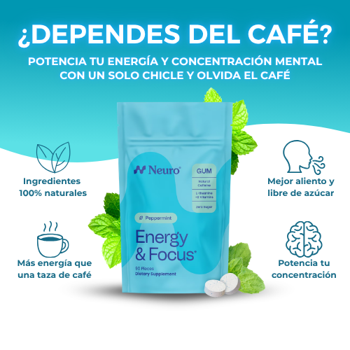 Neuro Gum 90 Unidades | Energía y concentración real en un solo chicle
